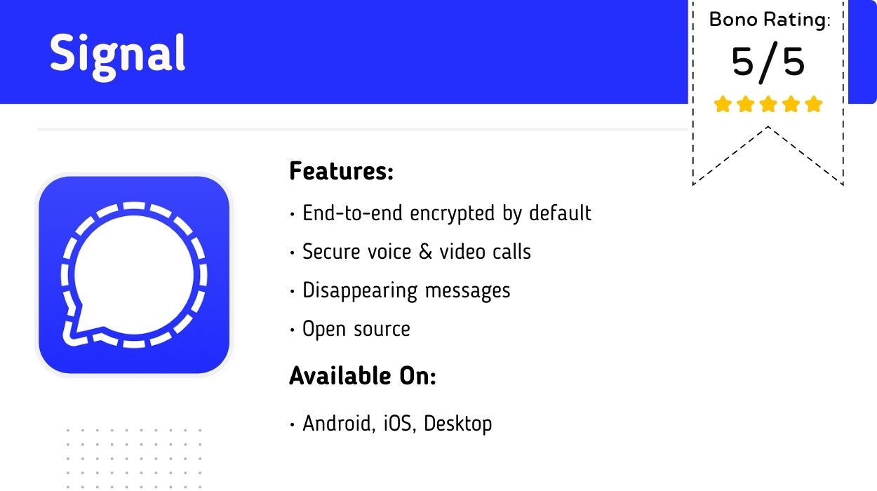Signal_ Secure, trustworthy privacy