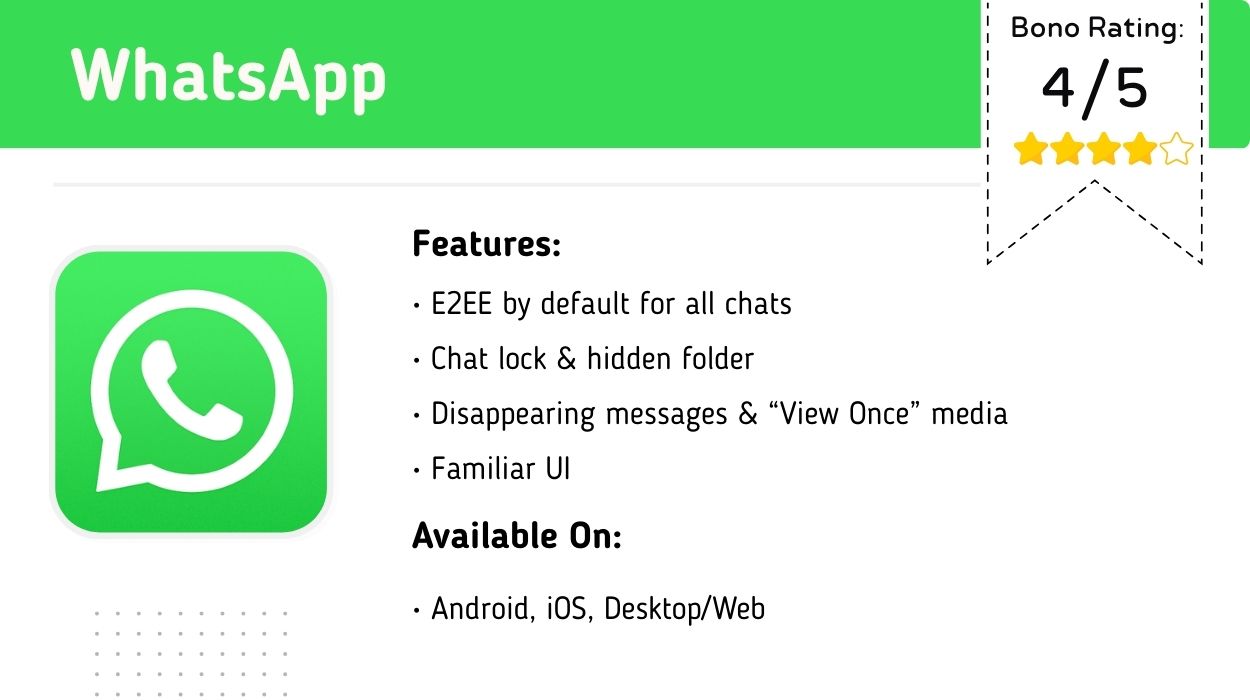 WhatsApp_ Popular and end-to-end encrypted