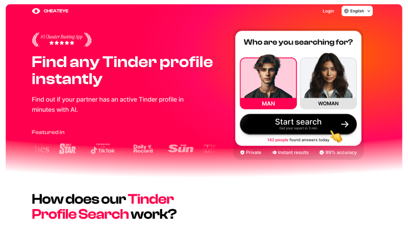 find tinder profile